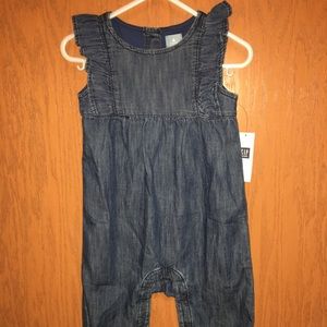 Gap Jean Romper Girls 6-12 Mo Brand new
